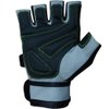 Meister Wrist Wrap Weight Lifting Gloves w/Gel Padding - Gray/Neon Green - Medium