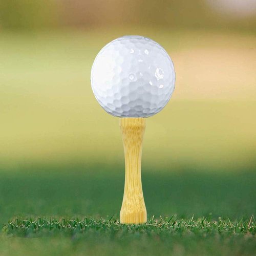 Zivisk Wooden Golf Tees 3-1/4" 100 Count 83mm Natural Step Down Tees Golf