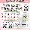 KEFAN Panda Birthday Party Decorations for Girls, Cute Cartoon Panda Birthday Party Supplies including HAPPY BIRTHDAY Banner, Cake Toppers, Table Centerpieces, Candy Bags, Panda Foil Balloons, Panda Print Balloons for Girl's Birthday Party Baby Shower