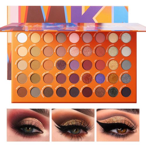 imakeupnow 45 Shades Eyeshadow Palette, Highly Pigmented Neutral Tones Collection Makeup Palette, Matte Shimmer Metallic Glitter Eye Shadow For Long Lasting Eye Make Up