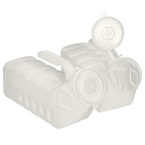 BodyHealt Deluxe Male Urinal Bottle - Urinals for Men 32oz/1000ml Bed Buddy with Spill Proof Lids. Plastic Pee Bottle, Portable Urinal for Men. Pee Container Men for Car, Camping & Incontinence (2PC)