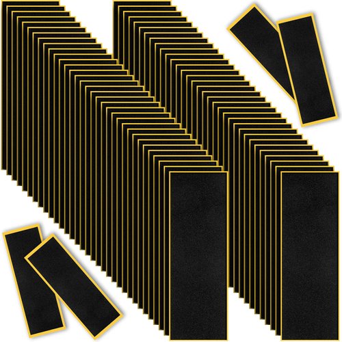 100 Pcs Fingerboard Foam Grip Tape Black Fingerboard Grip Tape 36 x 110 mm Foam Grip Tape for Fingerboards Adhesive Fingerboard Stickers Non Slip Foam Pro Grip Tape for Fingerboards Skateboard