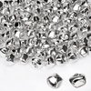 Augshy 100 Pieces Jingle Bells 4/5Inch Craft Bell Bulk for Christmas Home and Pet Decorations Xmas Decor Party Favors Supplies (Silver)