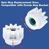 Spin Mop Bucket Replacement Gear Compatible with O Cedar Mop Bucket Pedal Only, One Way Bearing Repair Parts