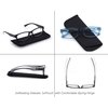 MODFANS 3 Pack Plastic Frame Spring Hinges Reading Glasses Vintage Quality Comfort for Men and Women +1.00