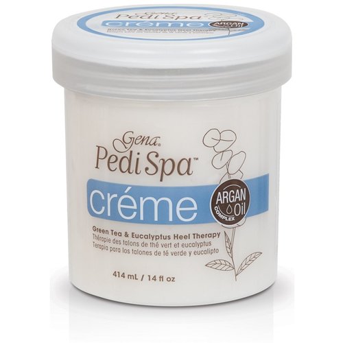 Gena Pedi Spa Crème, Green Tea & Eucalyptus Heel Therapy, 14 oz