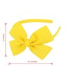 MEEDEE Fashion Bright Yellow Bow Headband Bowknot Headband Big Bow Grosgrain Ribbon Hair Hoop Headband for Girls Toddlers Girls Kids Party Decor Cosplay Costume Headwear Makeup Handmade Hair Band