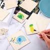 DIY Coasters - MDF Plain Wooden Coasters in Mixed Shapes - Cutouts for Painting, Wooden Craft Board for Resin Art & Fluid Art, Decoupage, Mandala Art, Pyrography - Set of 20