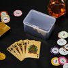 PerKoop 8 Pcs Plastic Card Case Card Boxes Clear Card Decks Plastic Playing Card Holder Standard Playing Card Decks Box Holder Organizer for Travel Game, 4.7 x 3.3 x 2.5 Inch, Cards Not Included