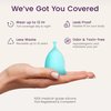 EcoBlossom Reusable Menstrual Cup Set - The Most Reliable Medical Grade Silicone Period Cups - Comfortably use for 12 Hours (2 Small Cups)