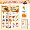 VESPRO 46PCS Thanksgiving Bingo Game Cards for 30 Players Thanksgiving Day Party Games Fall Bingo for Kids Party Classroom Activities