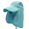 LLmoway Child Sun Protection Hat Mesh Packable Baseball Cap Detachable Neck Face Flap Hat Sky Nature
