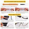 Upgraded All-in-One Magnetic Eyeglass Repair kit with Magnifying Glass, Repair Tool Kit with 12 interchangeable Screwdriver Bits, Nose Pads, Screws and Tweezer for Eyeglass, Sunglass, Watch, Laptop