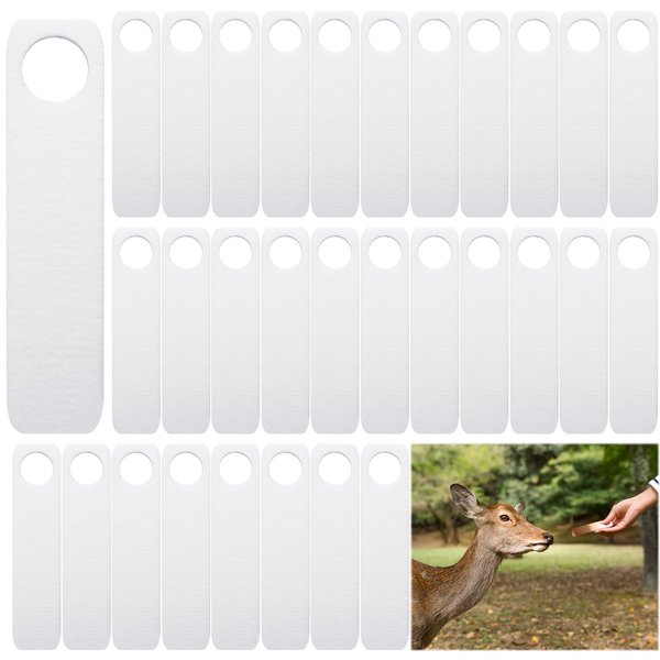 Xuhal 30 Pcs Deer Urine Wick Hunting Scent Buck Attractant Scent Absorbing Wick Rut Scent Buck Lure Doe Pee Wick for Hunting Whitetail Deer Scent Drags
