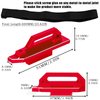 RCHuiWow RC Tall Battery Hold Downs Upgrades Part for 1/10 Slash 4x4 LCG,Alloy Aluminium Battery Holder Mount Hold Down w/Strap,Red
