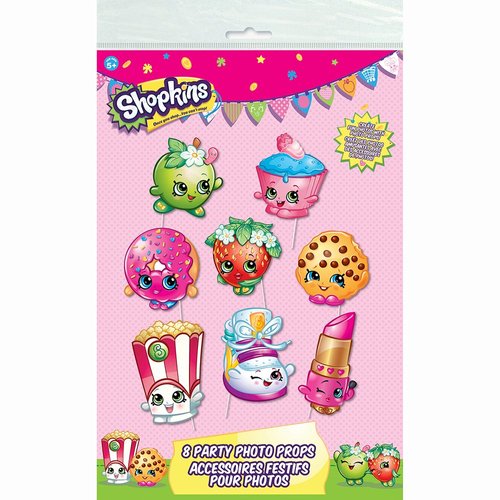 Unique Shopkins Photo Booth Props (8 Piece)