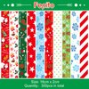 FEPITO 300 Pcs Festive Paper Chains Merry Christmas Craft Paper Chains for Christmas and Festive Party Decorations,10 Style