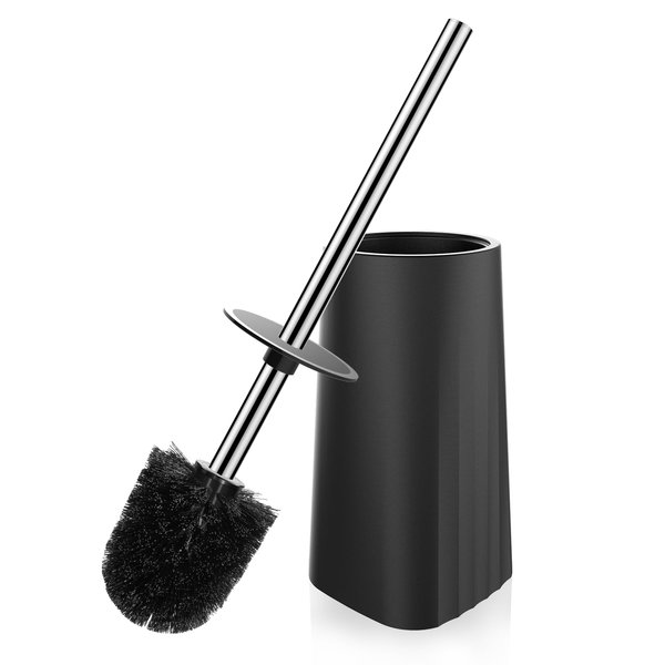 SetSail Toilet Brush, Toilet Bowl Brush and Holder Compact Size Toilet Brushes for Bathroom with 304 Stainless Steel Handle Toilet Cleaner Brush with Durable Scrubbing Bristles, Splash-Proof