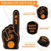 Foilswirl 24 Pack Foam Finger Cheerleading Foam Hand Sports Themed Party Favors for Celebration Events School Birthday Sporting Party Decoration (Basketball)