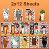 24 Horse Stickers,Horse Stickers for Kids, Suitable for Children Learning to Walk, Making Face Stickers, LYMXsd Making Their Own Horse Stickers, Pony Themed Party Supplies Crafts.12 Styles