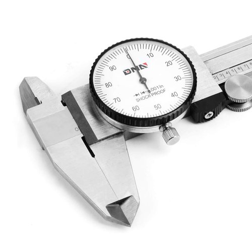DNA Motoring TOOLS-00055 Premium-Grade Stainless Steel Dial Caliper, 6 Inch, Shockproof Measuring Micrometer w/Lockable Head