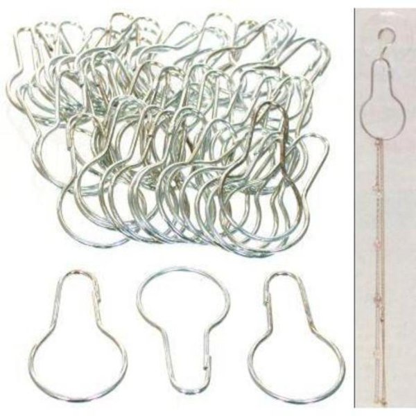 50 Chain Shower Curtain Hooks Sorting Organization Window Displays