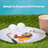 durony 88 Pieces Golf Disposable Tableware Set Golf Paper Plates and Napkins 7 Inch and 9 Inch Golf Dessert Plates for Sports Theme Birthday Decoration Party Supplies