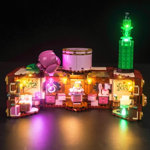 BrickBling LED Lighting Kit Compatible with Lego Wicked Glinda & Elphaba's Dormitory, Creative Light Compatible with Lego 75683-No Building Kit