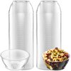 Clear Mini Plastic Bowls - (Bulk 100 Pack) 6 Oz Disposable Premium Hard Plastic Dessert Bowls for Serving, Weddings, Catering, Parties, Ice Cream, Salsa, Home or Event Party Supplies