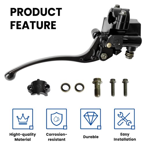 luxlead 7/8" Brake Master Cylinder Kit Handlebar Front Right Side Brake Lever Fit Honda TRX TRX250 TRX300 350 400 450 Rincon Foreman Rancher
