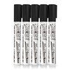 CHALKY CROWN Liquid Chalk Marker Pen - Dry Erase Marker - Chalk Markers for Chalkboard Signs, Windows, Blackboard, Glass - 6mm Reversible Tip - 24 Chalkboard Labels Included (Black, 5 Pack)