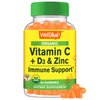 WellYeah Organic Vitamin C + D3 + Zinc Gummies - Immune Boosting, Antioxidant-Rich, and Bone Health Supporting, USDA Organic, Vegan, and Non-GMO - Gluten-Free, Nut-Free Gummy - 60 Count