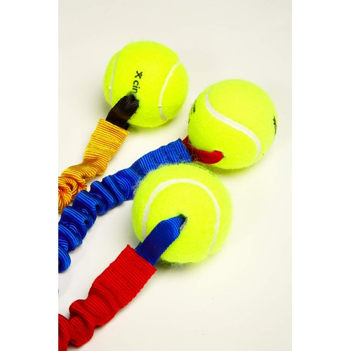Genuine Dog Gear Bungee Ball Tug with Tennis Balls