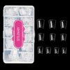 Duck Nail Tips 500PCS，SITELENABY Clear Duck Feet Flare Tips for Acrylic Nails,Wide French Half Cover Nail Tips for Nail Salons and DIY French ABS Nail Art Tips 10 Size (500pcs Duck nail tips)