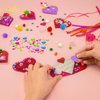 Valentines Day Crafts for Kids, 361PCS Valentines Heart DIY Crafts Felt for Class Game Activities, 108 Felt Hearts, 36 Wooden Beads, 60 Pom Poms, 50 Googly Eyes, Valentines Party Favor Crafts