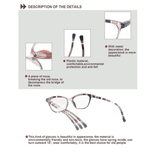 HEEYYOK Women Reading Glasses 4-Pack Colorful 1.00 Readers,Beautiful Pattern Cat Eye Glasses for Reading Lightweigth Flexible Spring Hinge Well Wear Look Younger