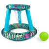 SwimWays Hydro Spring Hoops, Pool Toy, Inflatable Pool Game Basketball Set