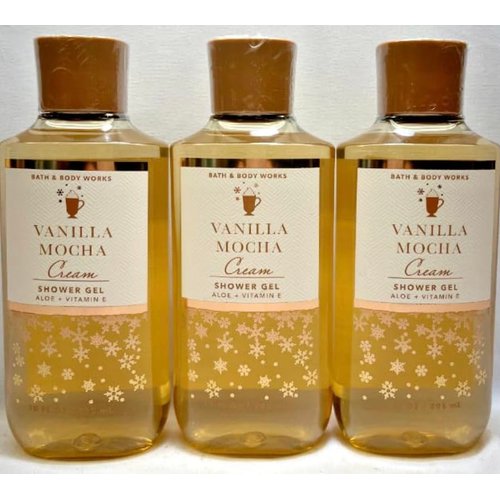 3 Vanilla Mocha Cream Shower Gel Bath Body wash 10 fl oz