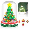 Bestbase Christmas Tree Gifts Building Blocks Kit - 543 Pieces Tabletop Christmas Tree with Lights Building Toys Christmas Decor, Novel Toy Building Set Christmas Stocking Stuffers for Kids Adults