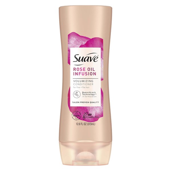 Suave Professionals Conditioner For Fine to Flat Hair Rose Oil Infusion Volumizing Conditioner 12.6 oz