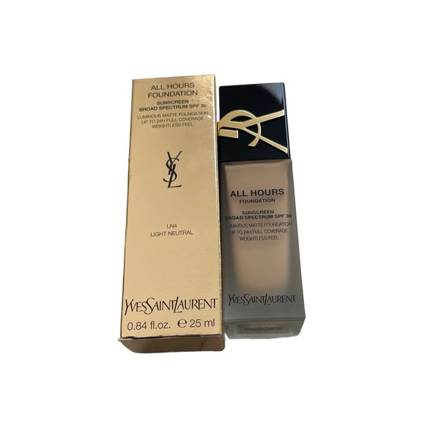 YSL All Hours Luminous Matte Foundation LN4 Cream