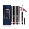 QiBest 12 Colors Lip Liner Pencil Waterproof Non-Marking Matt Velvet Lipstick Pen （12Pcs Lot Set）