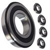 HD Switch 4 Pack Front Wheel Bearings fits John Deere AM102888 AM131046 Gravely 05435700 6205-2RSNR with HIGH Temp Grease