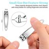 AVERZELLA 30 Pack Fingernail Clipper Toenail Clippers Pack,Stainless Steel Nail Clippers in Bulk,Portable Nail Cutter Manicure Kit Toe Nail Clippers for Women Man Adult Homeless Care Travel