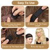 Tucnoeu 3Pcs Elastic Bands for Wig Adjustable Wig Bands No Slip,Wig Strap to Secure Wig Black Elastic Bands to Hold Wigs in Place Wig Accessories