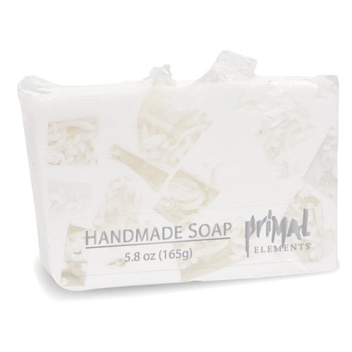 Primal Elements Glycerin Bar Soap | Helps All Skin Types, Sensitive, Oily & Dry Skin | NO PARABENS, VEGAN, GLUTEN FREE, 100% VEGETABLE BASE - (Fiji Coconut)
