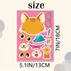 27 Sheets Cat Make a Face Sticker Sheets for Kids Todders Activities, Make Your Own Stickers for Kids Birthday Party Favor Supplies Craft