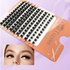 BTLLSSH Lash Extension Kit DIY 240pcs Lash Clusters Eyelash Extension Kit Individual Lashes Kit with Lash Bond & Seal Remover Lash Tweezers for Self Use (003A-0.31-0.63INCH-sub-sectionD)