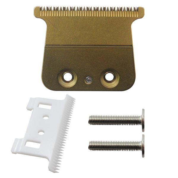 GRABOTE New Replacement Trimmer Blades Include Ceramic Moving Blade Metal Moving Blade Fixed Tooth Blade with Screws Compatible for BaBylissPRO FX787 & FX726 Trimmer
