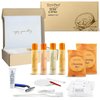 Terra Pure Amenity & Accessory Kit |1 oz Travel Size Shampoo, Conditioner, Lotion, Body Wash, 2 Cleansing Bars, Shave & Dental Sets, Make-Up Remover Wipes, & Vanity Kit | 1 set per case